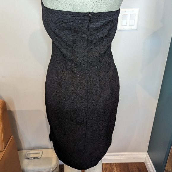 Linea Domani 80's vintage black & neon halter dress, Size 10. - Picture 8 of 11